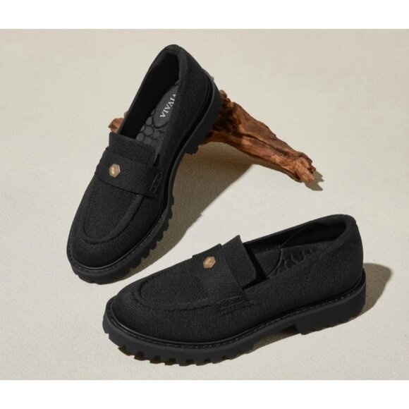 VIVAIA Round-Toe Platform Chunky Heel Loafers (Francesca) Size EU 35.5 - Picture 13 of 13